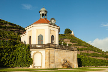 Fototapeta na wymiar Radebeul Schloss Wackerbarth mit dem Belvedere
