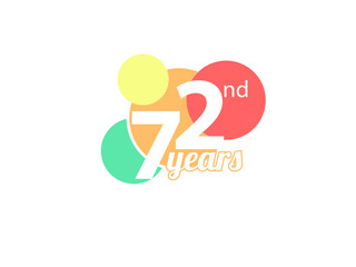 simple birthday and colorful