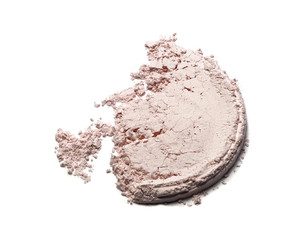 Face powder isolated on white 