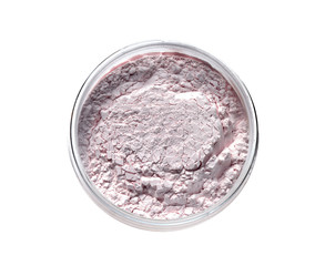 Face powder isolated on white 