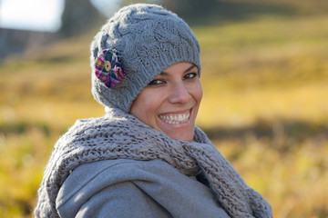 portrait of a beautiful woman, exterior