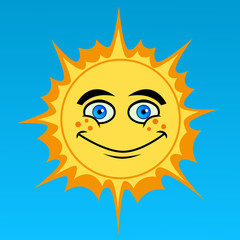Cartoon sun