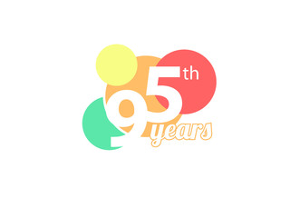 simple birthday and colorful