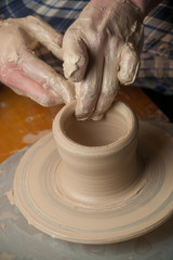 Hands of a potter