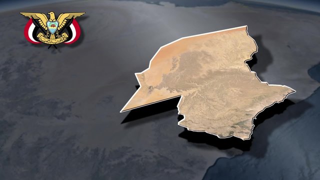 Hadramaut with Coat of arms animation map
Governorates of Yemen