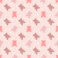 Fototapeta na wymiar Baby Seamless Pattern - wallpaper