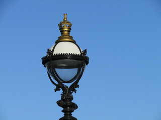 Fototapeta na wymiar A Classic Vintage Glass Globe Street Lamp.
