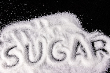 Sugar on black
