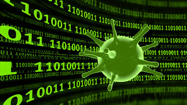 Computer-Virus - green