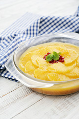 Pie with orange slices