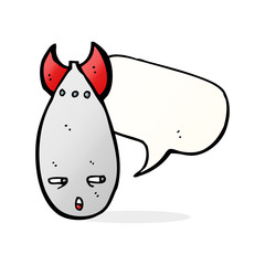 cartoon bomb with speech bubble
