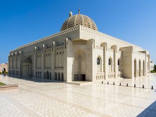 Große Sultan-Qabus-Moschee,eine der weltweit größten Moscheen, Muscat, Maskat, Sultanat Oman,...