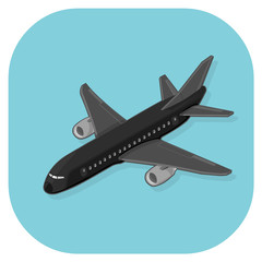 Vector illustration of an isometric Passenger Jet Plane.
Isometric passenger aircraft transportation.