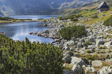 Fototapeta na wymiar Summer in 5 lakes valley in High Tatra Mountains