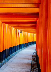orii gates in Fushimi Inari Shrine, Kyoto, Japan