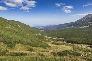 Fototapeta premium View of Tatra Mountains from hiking trail. Poland. Europe.