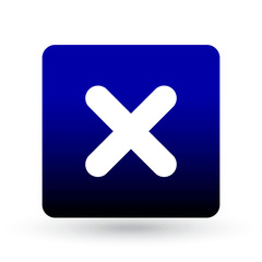 no icon. blue icon. eps 10