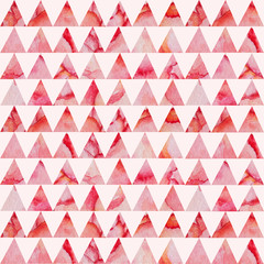Watercolor triangles pattern