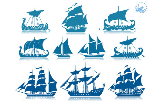 Ships of the past iconset