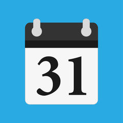 Calendar 31 Icon with shadow