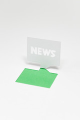 ニュース（NEWS）のイメージ（緑色・文字なし）