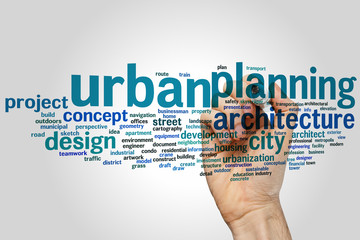 Urban planning word cloud
