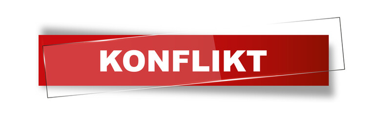 Button | Schild | Konflikt
