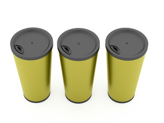 Fast food cup isolated on white background