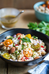 Couscous with Pomegranate and Almond salad