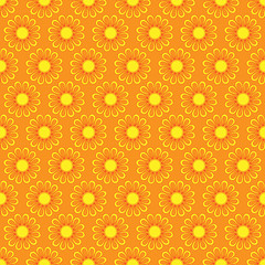 Cute seamless pattern of sun. Doodle hand drawn style .