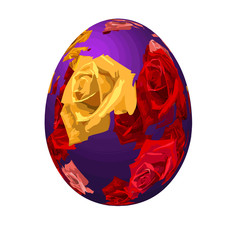 Пасхальное яйцо в розах-21