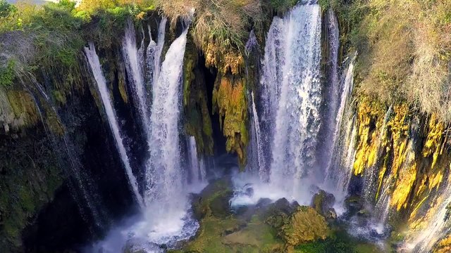 yerkopru waterfalls, hadim, konya, turkey