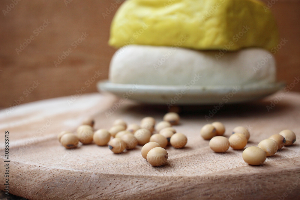 Poster soybeans and tofu