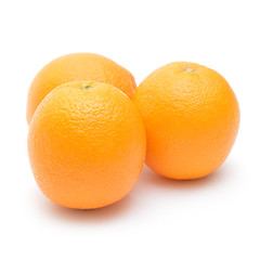 Oranges isolated on white background