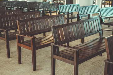 wood chair  with filter effect retro vintage style