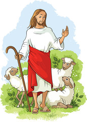 Jesus is a good shepherd