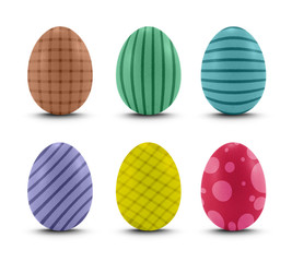 color skin pattern eggs set