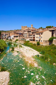 Valderrobles and Matarrana river in Teruel Spain