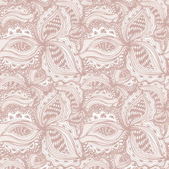 Wallpaper seamless pattern with abstract floral element for deco