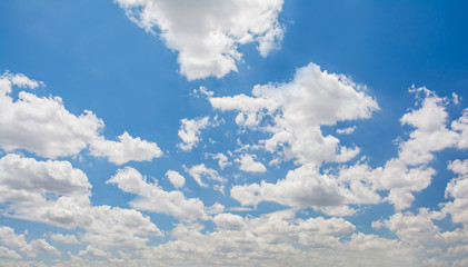 Obraz premium Cloud in blue sky.