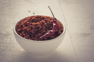 chili paste thai food ,made from grilled fish