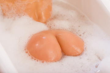 Fototapeta premium Woman taking a bath
