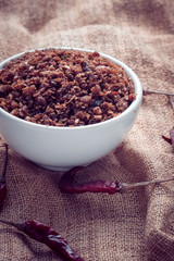chili paste thai food ,made from grilled fish