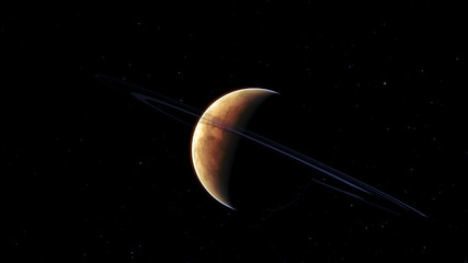 Obraz na płótnie Canvas Procedural generated image of Mars