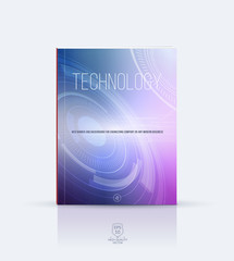 Modern brochure template, cover design, annual report, magazine
