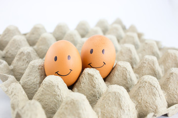 eggs with different facial expression
