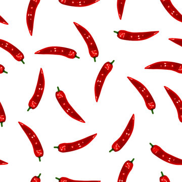 Nahtloser Hintergrund mit Spitzpaprika