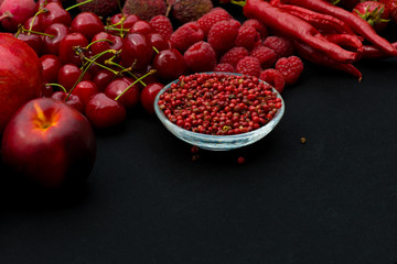 red fruits and vegetables