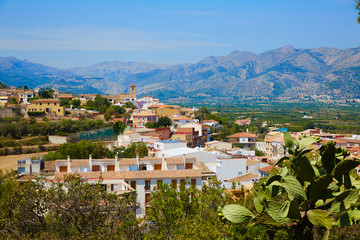 Benidoleig village in Alicante Spain