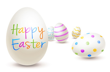 Painted Easter Eggs - Happy Easter 